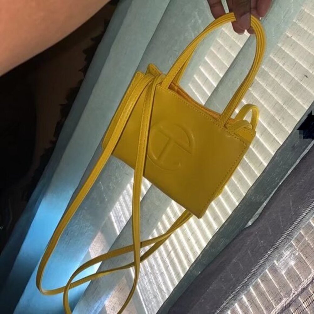 Telfar Small Yellow Shopping Bag